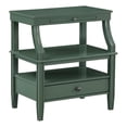 thumbnail image 1 of Comfort Pointe Newton Vintage Vert Bois 1-Tiroir Rangement Table de Chevet, 1 of 11