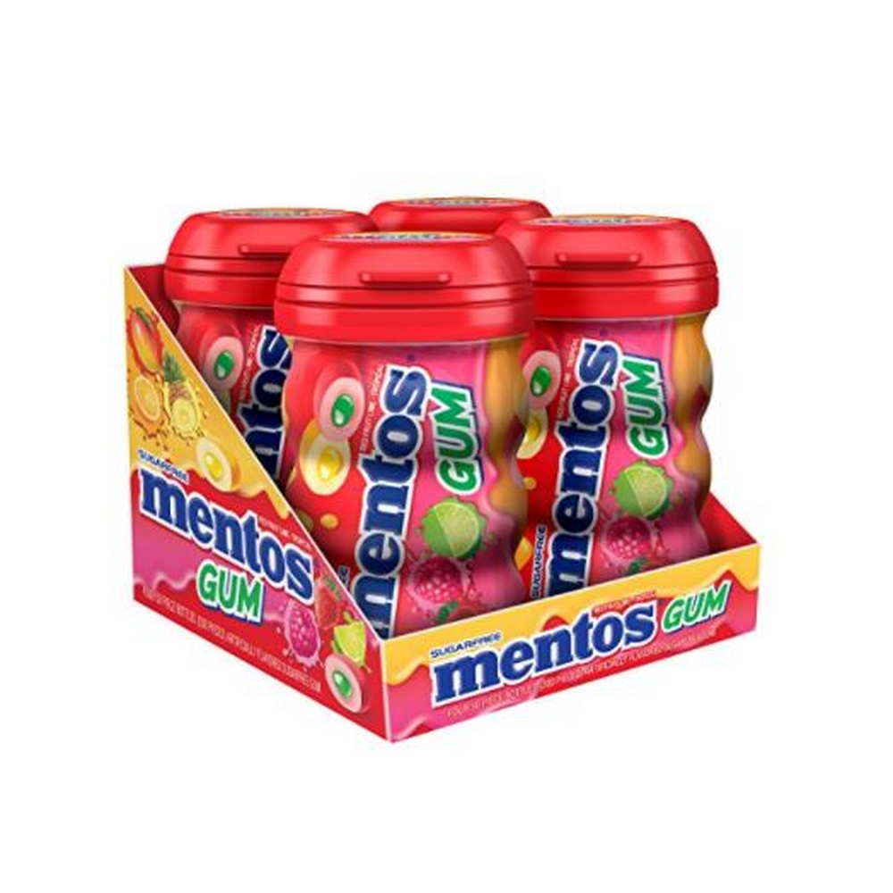 Mentos Sugar Free Gum, Mixed Fruit, 50 Pc
