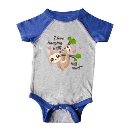 

Inktastic Hanging With My Aunt Gift Baby Boy or Baby Girl Bodysuit