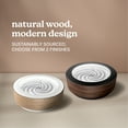 thumbnail image 3 of Homedics 10” Drift Sandscape, Premium Wood, Compact Size, Zen Garden, Meditation Accessories, Decorative Sandscape, Smart LED Lighting, Wi-Fi Enabled (Walnut), 3 of 6