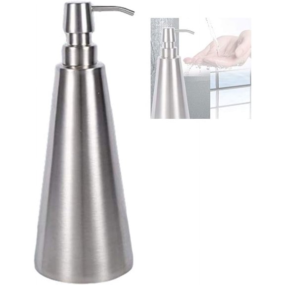 Refillable Soap Dispenser,1 PC 800ML Large Capacity Stainless Pump Soap Dispenser Countertop Bathroom Accessory for Shampoo Liquid Containers