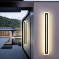 thumbnail image 6 of Modern Outdoor Wall Lights,LED Long Strip Lighting,Acrylic Wall Sconce Light,Wall Mount Exterior Light Fixture Suitable for Porch Lights Outdoor Wall,Living Room,Bedroom,Patio (Dimmable, 66.93INCH), 6 of 11
