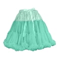 thumbnail image 4 of Ediodpoh Carnival Women's Skirts Cloud Petticoat Underskirt with Big Hexagonal Mesh for Fashion Soft Boneless Design Women's Skirts Light Green One Size, 4 of 4