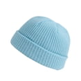 thumbnail image 1 of Unisex Fashion Warm Winter Casual Knitted Hat Solid Color All-match Hat, 1 of 9