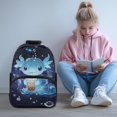 thumbnail image 2 of Pzuqiu Axolotl Print Kids Backpack for Ages 6-18 Lightweight Large Capacity 17 Inch School Bookbag with Adjustable Straps for Elementary Back to School Travel for Boys Girls, 2 of 7