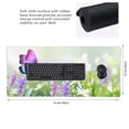 thumbnail image 2 of Hirioo Purple Butterfly On Wild for Mouse Pad ,Anti-Slip Base, Durable Stitched Edges, Perfect for Gaming, Office, and Home Use,16x35.5in, 2 of 9