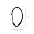 thumbnail image 6 of Utopia Alley Shower Hooks - Shower Curtain Rings for Bathroom - Rust Proof Shower Curtain Hooks for Shower Curtain or Liner - Set of 12, Matte Black, 6 of 10