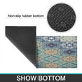 thumbnail image 7 of Bohemian Blue Geometric Design Rugs and Mats Non Skid Washable Absorbent Microfiber Soft Kitchen Mat for Floor Set Of 2 Decor Stain Resistant 17"x47"+17"x30", 7 of 7