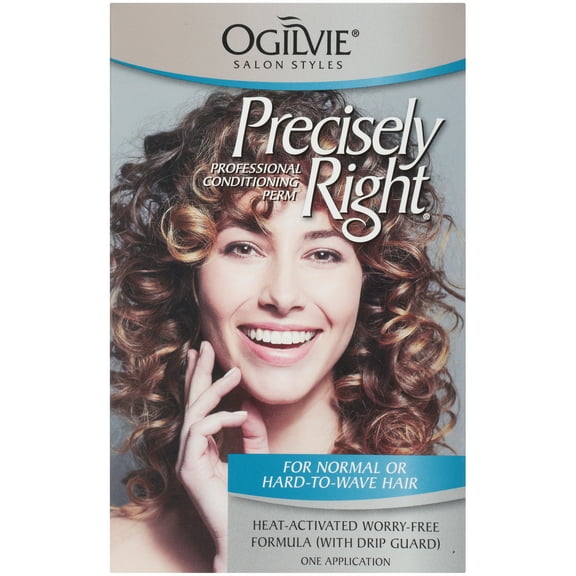 Ogilvie Precisely Right Permanent Hair Conditioning Perm for Normal or Hard-to-Wave Hair, 1 Application