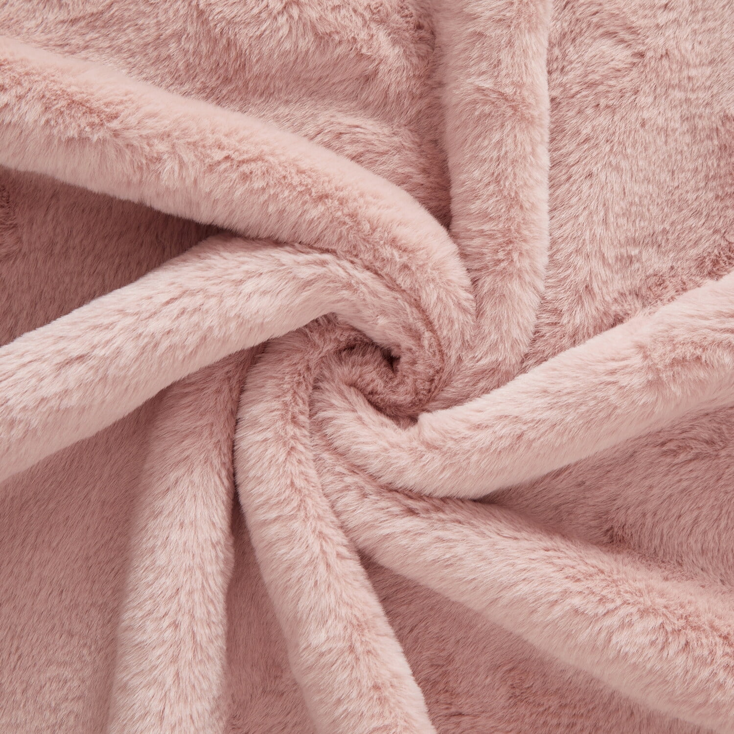 Cozy Haven Luxury Reversible Faux Fur to Plush Oversized Couch Throw Blanket, Pink, 50 x 72 in
