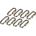 thumbnail image 1 of HUGFEGWE 6 Pcs Chain Connectors, Chain Locking Quick Link, Great for Light, Key, Camping, Backpack, Rope (Bronze, 6mm Thick) UA824-20260, 1 of 5