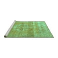 thumbnail image 2 of Ahgly Company Machine Washable Indoor Rectangle Persian Turquoise Blue Traditional Area Rugs, 5' x 7', 2 of 4
