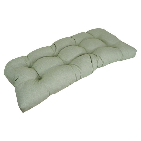 Blazing Needles 42-inch by 19-inch Premium Olefin Tufted Outdoor Loveseat Cushion