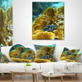 thumbnail image 4 of Designart Barrier Reef Underwater Scene - Seascape Throw Pillow - 18x18, 4 of 5