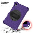 thumbnail image 6 of Galaxy Tab A 8.4" Case SM-T307 T307U, Allytech Silicone EVA Adjustable Shoulder Strap Hand Strap Kickstand Heavy Duty Protection Rugged Shockproof Case Cover for Samsung Galaxy Tab A 8.4",Purple/Black, 6 of 6