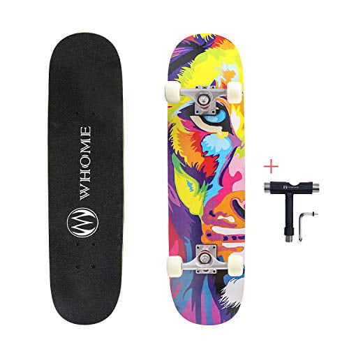 Details about   Maple 31"x8" Skateboards Complete Double Kick Deck Concave Gift for Kids Teens 