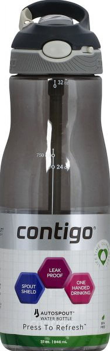 Contigo 2094324 Autoseal Fit Spill Proof Water 32 oz. Bottle Smoke