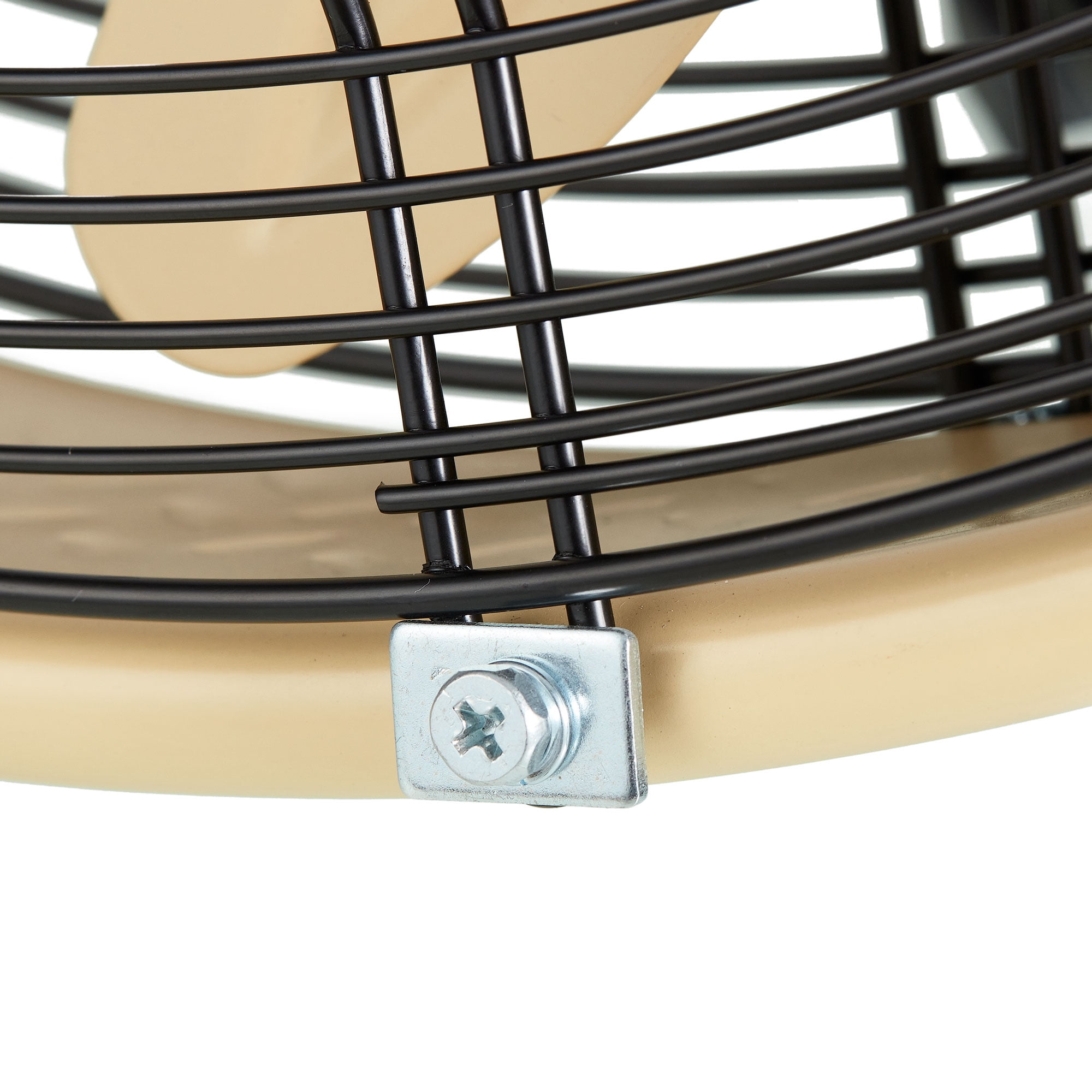 Kool-Flo New 20-inch High Velocity Drum Fan with Wall Mount, Black/Sandstorm