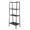 Black, variant on Ktaxon 4 Tier Metal Leaning Ladder Shelf Bookcase Bookshelf Storage Shelves Unit Black