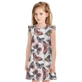 thumbnail image 1 of Balery Vintage Butterflies Camisón de princesa para niñas, pijama de algodón con mangas abullonadas, suave y bonito.-Small, 1 of 6
