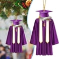 thumbnail image 2 of ZMKIAG Personalized 2D Acrylic Graduation Ornaments - Class of 2025 - Graduation Gifts for Her, Him - 3.2'' College Grad Decoration, Flat Ornament for Christmas Tree, 2 of 9