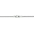 thumbnail image 4 of 10K White Gold 1.5mm Machine Made Diamond Cut Rope Chain, 4 of 5