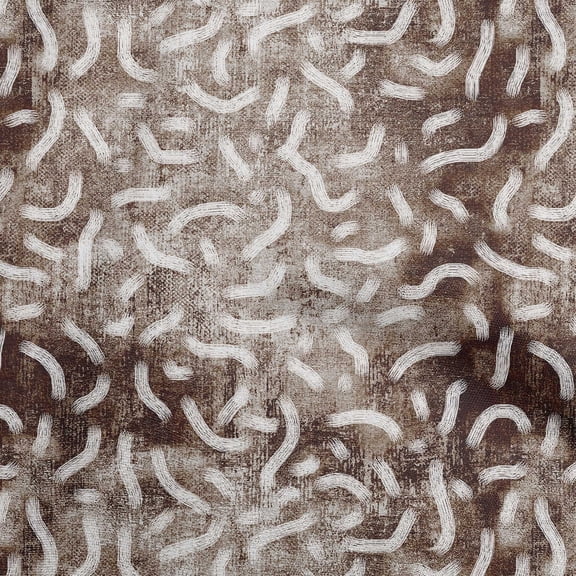 oneOone Cotton Jersey Brown Fabric Brush Stroke Diy Clothing Quilting Fabric Print Fabric By Yard 58 Inch Wide