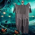 thumbnail image 5 of Michellecmm  Halloween Hanging Skeleton Movable Joints Skull Statue Props Decor, 5 of 9