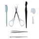 thumbnail image 4 of Kit para cejas Tijeras para cejas Raspador para cejas Pinza para cejas Peine para cejascejas pinza 5 uds Kit de aseo de cejas Clip de cejas de acero inoxidable tijeras de seguridad para c LHCER No, 4 of 5
