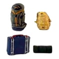 thumbnail image 3 of Kokiya 1/64 Travel Backpack 4 Pieces Hand Painted Trains Desktop Architectural Ornament A, 3 of 9