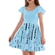 thumbnail image 3 of Girls Summer Dress Tween Dresses Flutter Sleeve Dress with Print Soft Casual Dresses for Party and Play ,Sie:110, 3 of 6