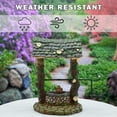 thumbnail image 3 of Miniature Wishing Water Well Fairy Garden, Dollhouse Ornament Tiny House Decor, 3 of 8