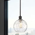 thumbnail image 2 of 516-1S-WPC-G1215-8 Innovations Lighting Athens Water Glass 1 Light 8" Mini Pendant Oil Rubbed Bronze, 2 of 2
