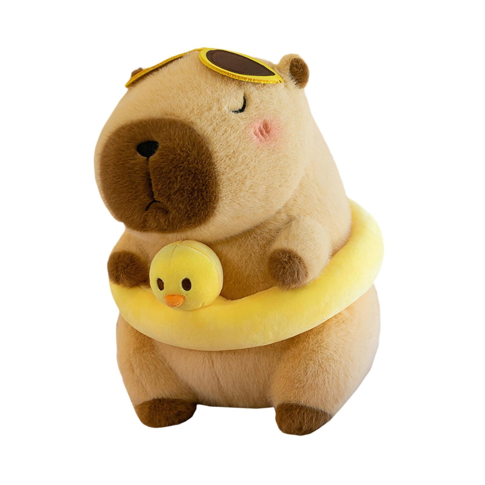 STARTIST Soft Capybara Plush Toy Simulation Cute Plush Capybara Doll Car Decorative Capybara Plush Doll Hugging Gifts for Girls Adults Brown 23cm