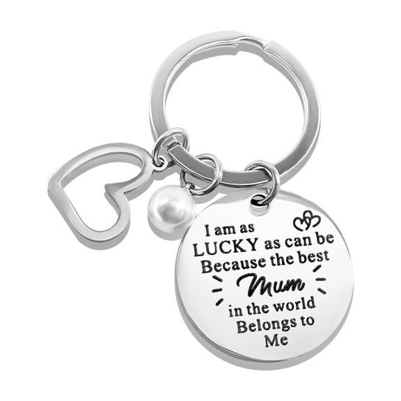 Mother's Day Gifts for Mom from Daughter Son Mon Gifts Stainless Steel Keychain Birthday Gifts for Mom -Best Mum