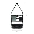 thumbnail image 7 of Bath Bliss Deluxe Flex Plastic 1 Shelf Adjustable Shower Caddy, Matte Black, 7 of 7