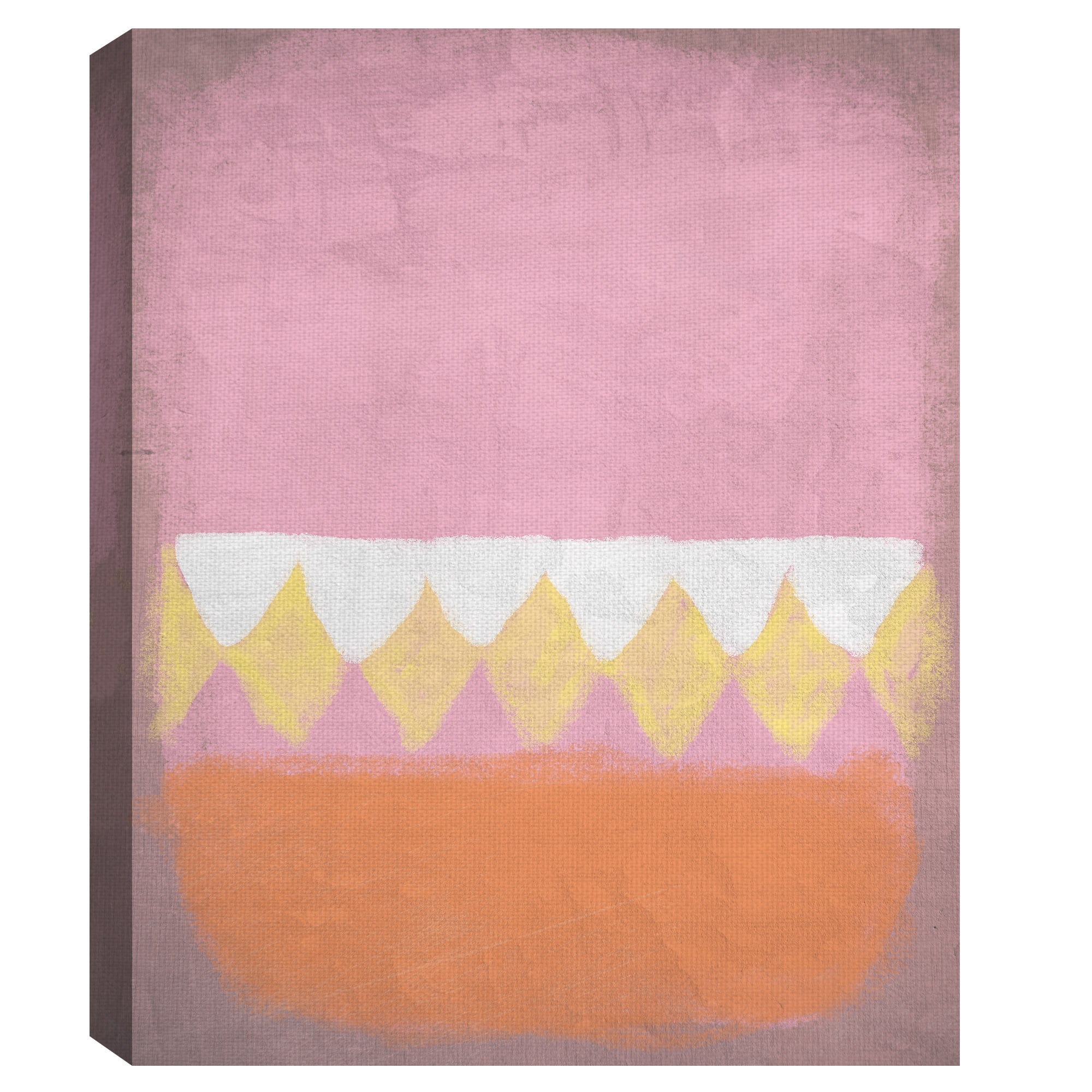 Masterpiece Art Gallery Royale Pink Abstract By Belle Maison Canvas Art Print 22" x 28"