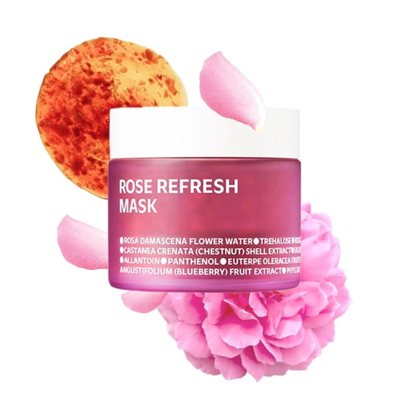 isoi Mascarilla refrescante de rosa búlgara 80 g (2,82 fl.oz) | Mascarilla Hidratante con 70% Agua de Rosas de Bulgaria | Hidratación Profunda y Cuidado Calmante | Cuidado de la piel coreano