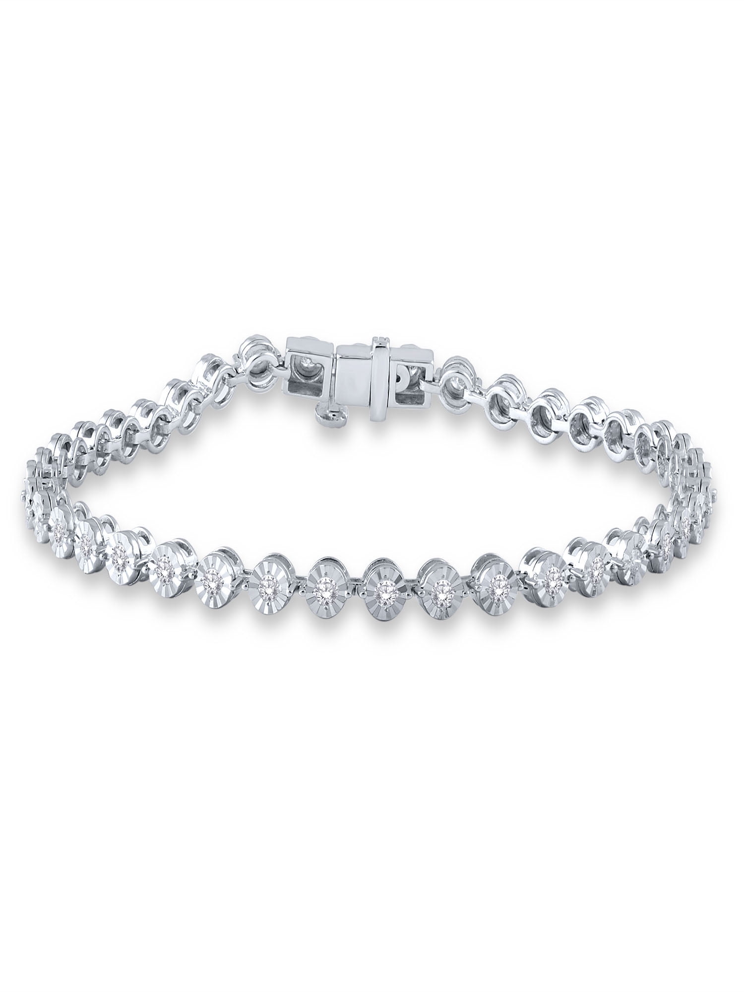 Brilliance Fine Jewelry - 1 cttw Diamond (H-I, I2-I3) Bracelet, 14kt ...