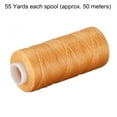 thumbnail image 2 of Unique Bargains Orange Polyester Waxed Thread, 55 Yards 150D/1mm, 2 of 6
