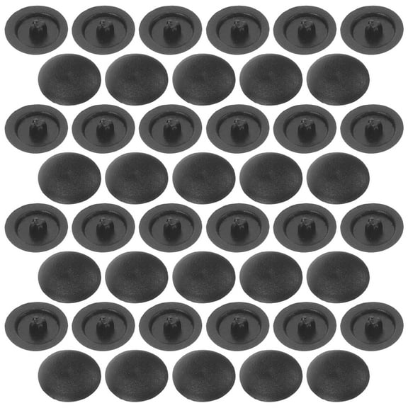 WHAMVOX Black Decorative Screw Caps for Furniture and Cabinets with Cross Design 400 Pieces Plastic