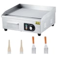 thumbnail image 1 of 14" Stainless Steel Electric Griddle, Full Flat Teppanyaki Grill with Accessories, Countertop Cooking Plate for Home & Commercial Use, 1 of 8