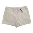 thumbnail image 4 of Vineyard Vines Women's White Cap Shorts Everyday Solid Pockets (S01), 4 of 12