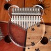 walmeck 17 Keys Crystal Kalimba African Thumb Transparent Finger Piano Acrylic Kalimba Portable Musical Instrument