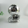 thumbnail image 1 of Trofeo Balón de Oro Copa del Mundo Suministros para fanáticos Regalo de cumpleaños grabado Suvenir para construir grupos, 1 of 5