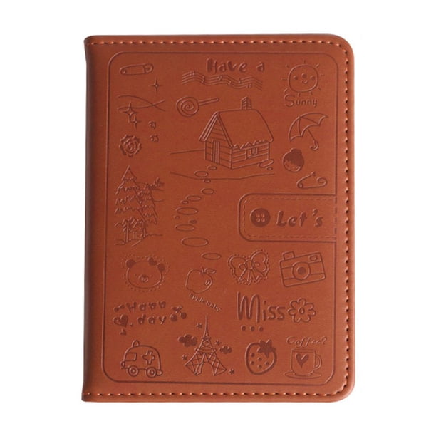Methold Precioso cuaderno con cubierta de cuero PU A6, organizador de tiempo, diario Personal, notas diarias, diario de viaje, Agenda Suministros de escritura y corrección marrón