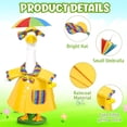 thumbnail image 4 of Rainy Day Themed Porch Goose Outfit With Yellow Raincoat Hat And Umbrella For 23 Inch Goose Statue Garden Decor, 4 of 7
