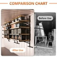 thumbnail image 6 of GIOTORENT Heavy Duty Shipping Container Shelving, 4-Tier Wall Mounted Rack, 4 Pack, 1100 lb Capacity, Black, 6 of 8