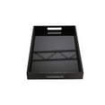 thumbnail image 3 of Sagebrook Home Ec, Plateau en Bois/verre Noir, 3 of 5