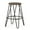 Cocoa Brown / Black, variant on Simpli Home Simeon Industrial Metal 24 inch Metal Counter Height Stool with Wood Seat in Cocoa Brown / Black